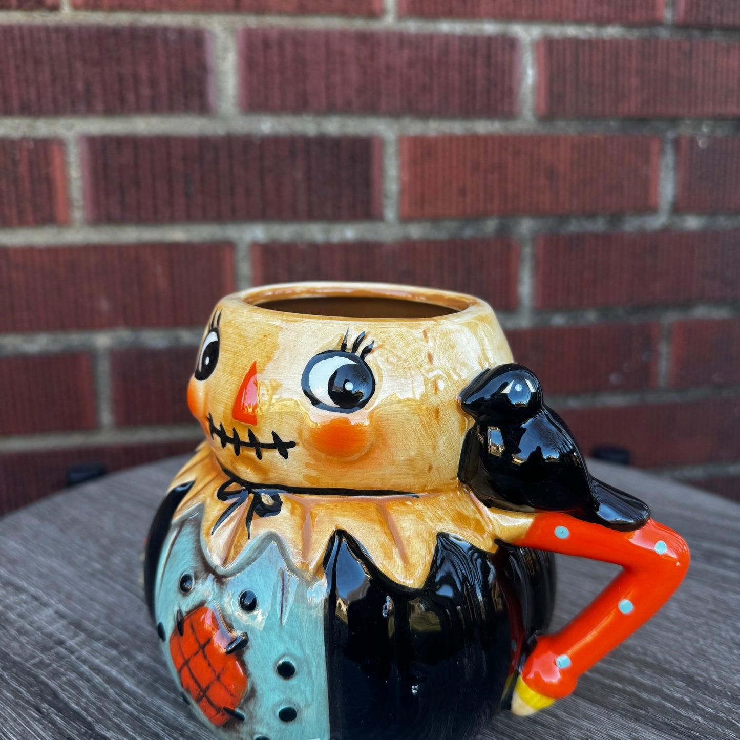 Johanna Parker Pumpkin Fall Harvest Mug (Blue)