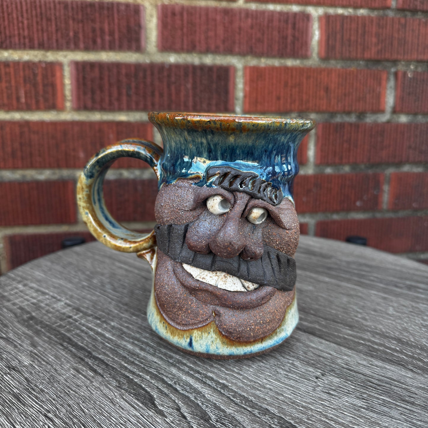 Vintage 3D Face Mug