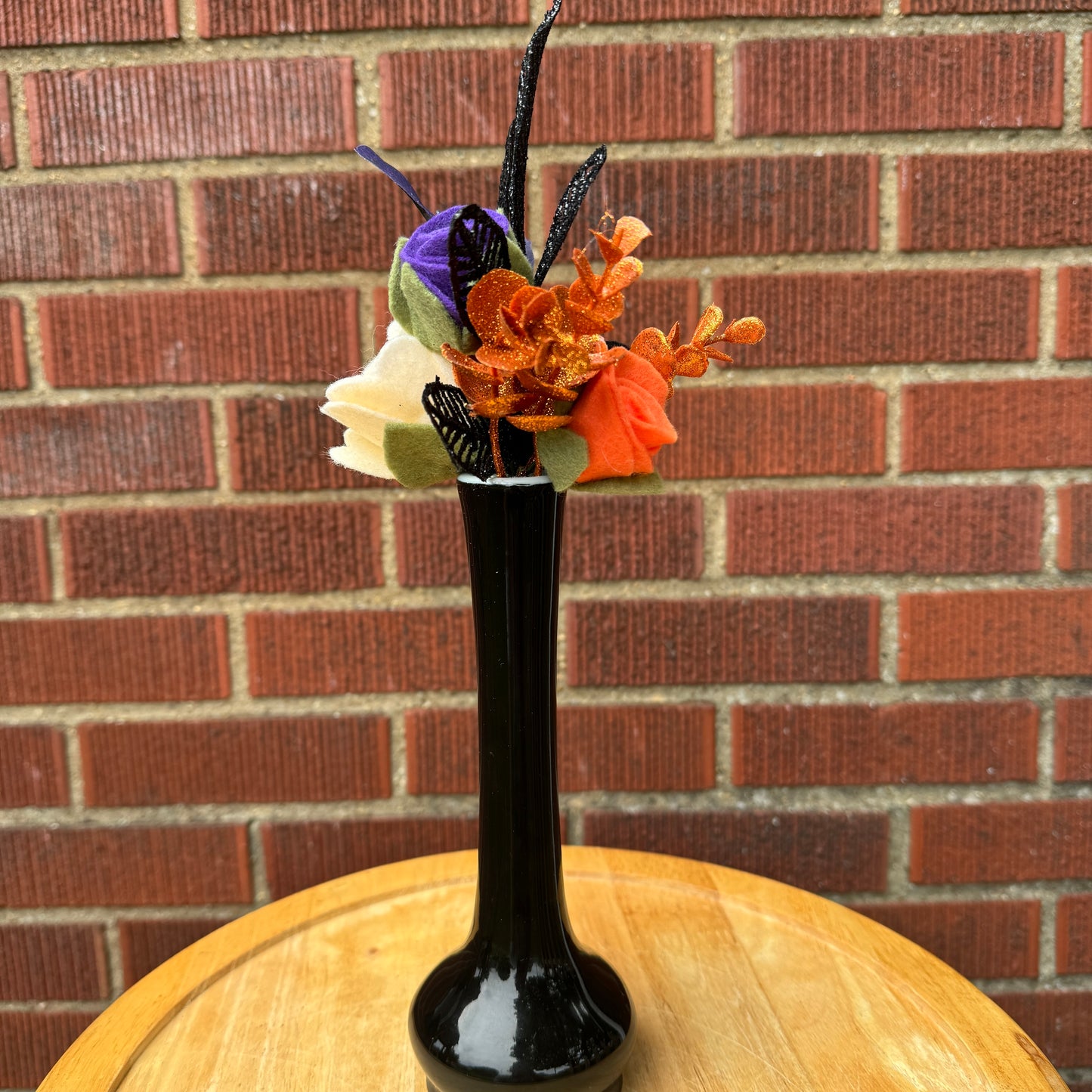 Black Spooky Tall Vase