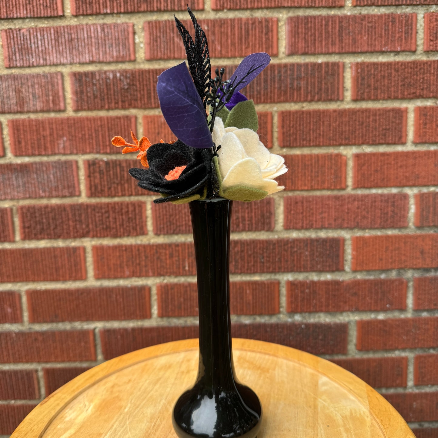 Black Spooky Tall Vase