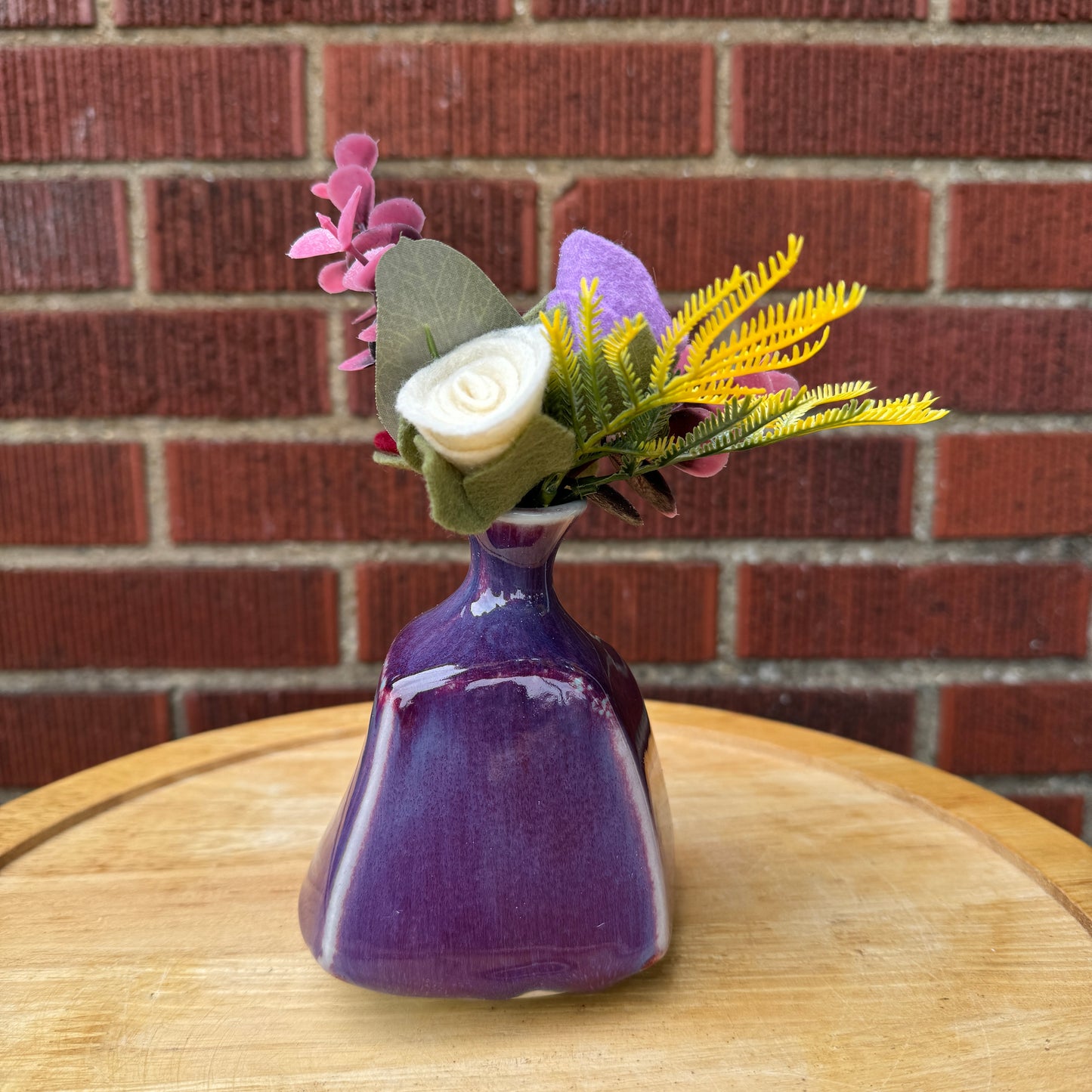 Vintage Mid-Century Purple Vase