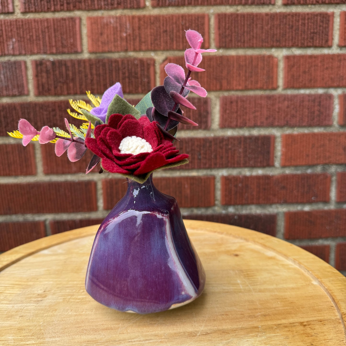 Vintage Mid-Century Purple Vase