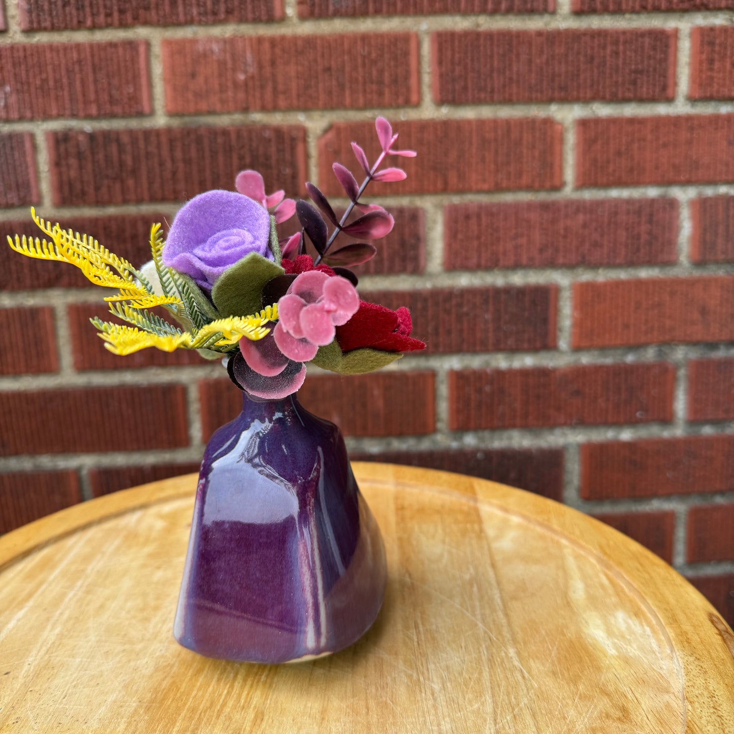 Vintage Mid-Century Purple Vase