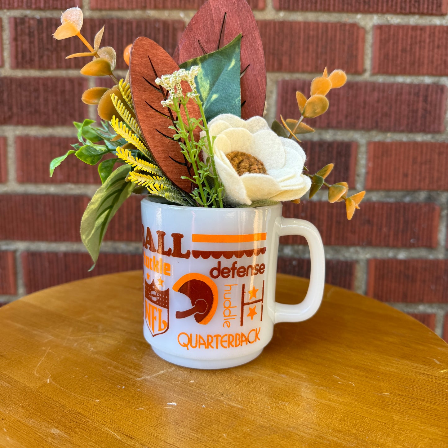 Football Mug Vase