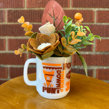 Football Mug Vase