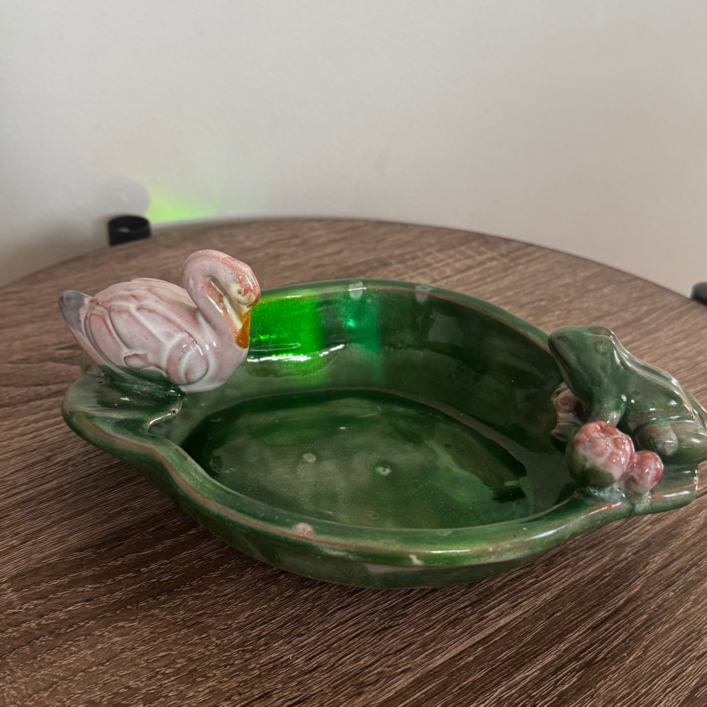 Vintage Swan & Frog Trinket Dish (Made in Japan)