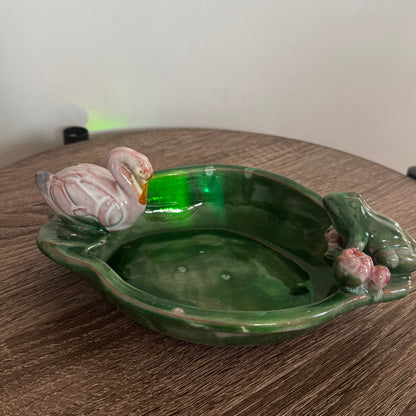 Vintage Swan & Frog Trinket Dish (Made in Japan)