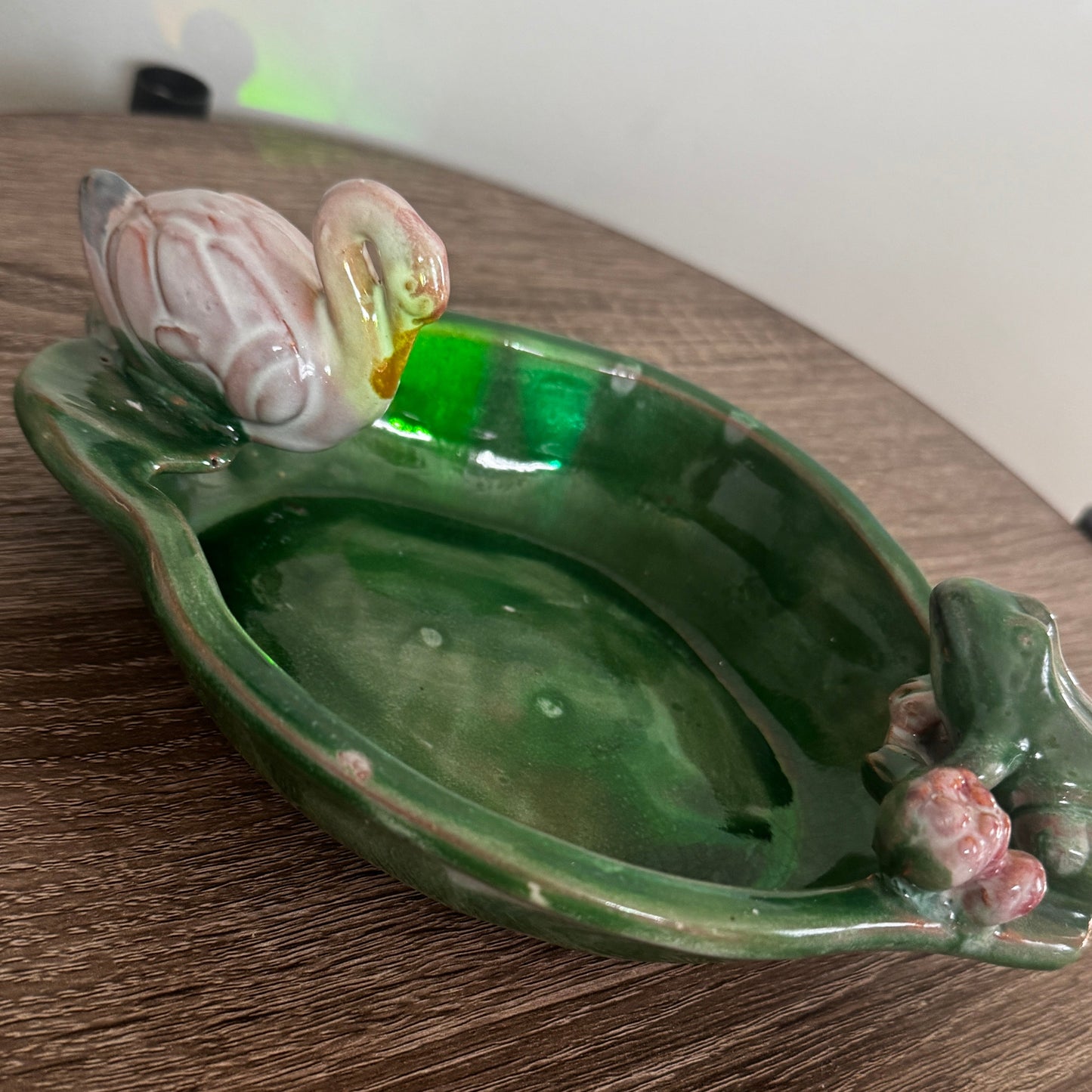 Vintage Swan & Frog Trinket Dish (Made in Japan)