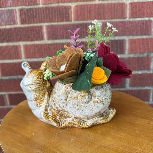 Ceramic Snail Bouquet