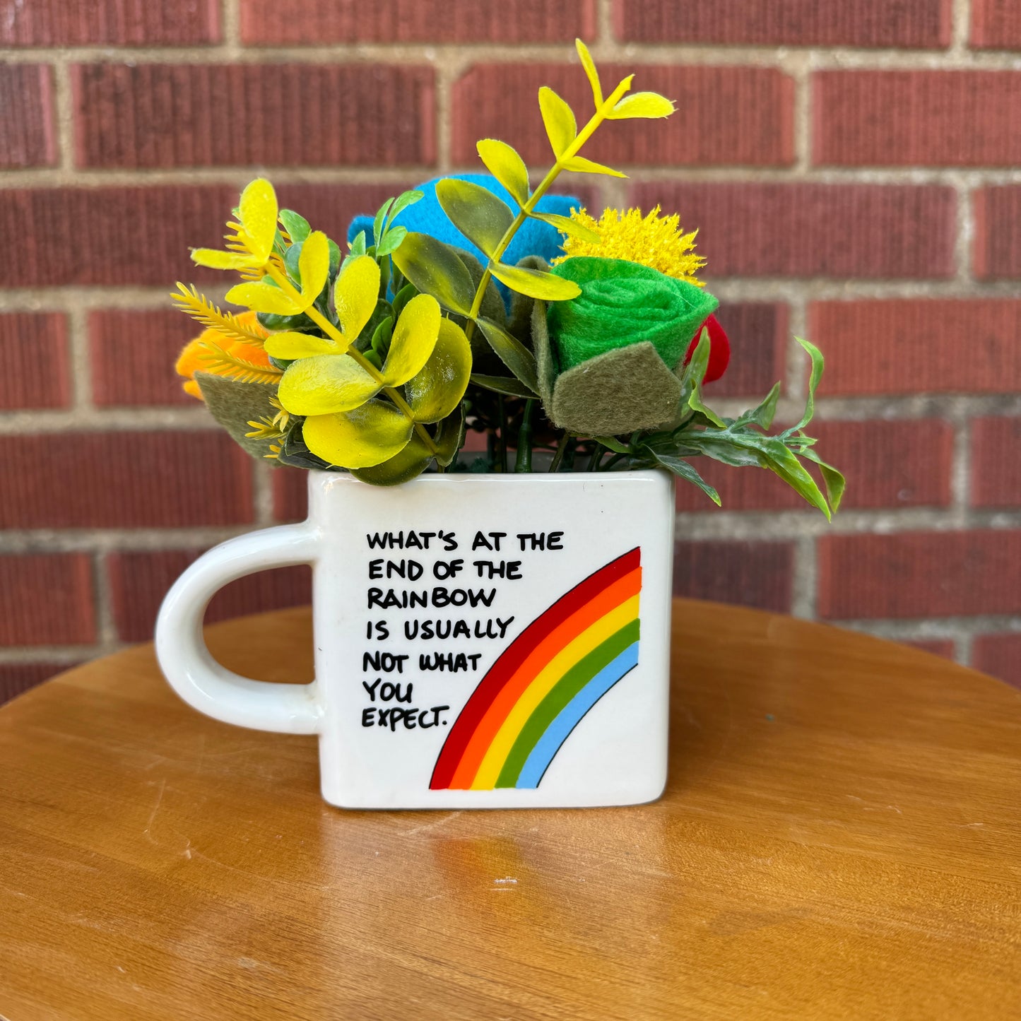 Half Cup Rainbow Mug