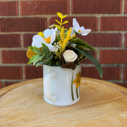 Yellow Daffodil Mug Bouquet