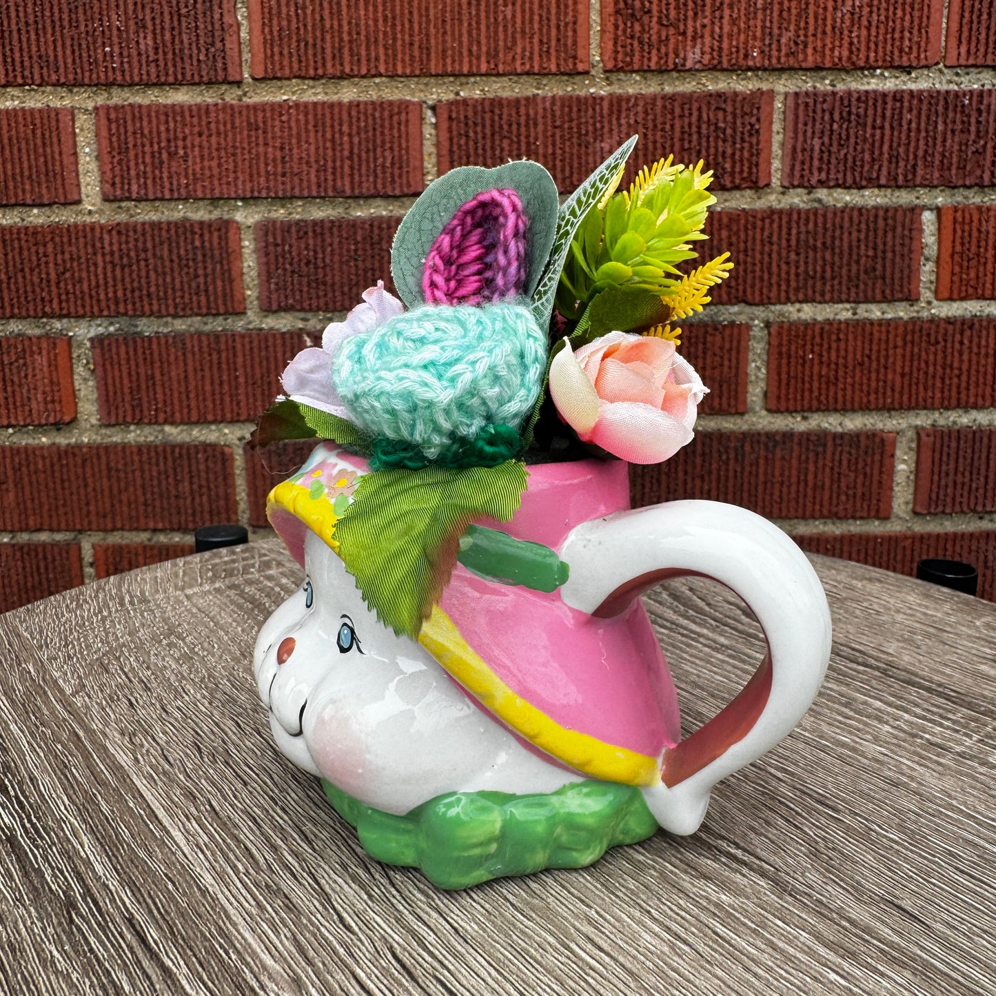 Vintage Bunny Rabbit Mug Bouquet