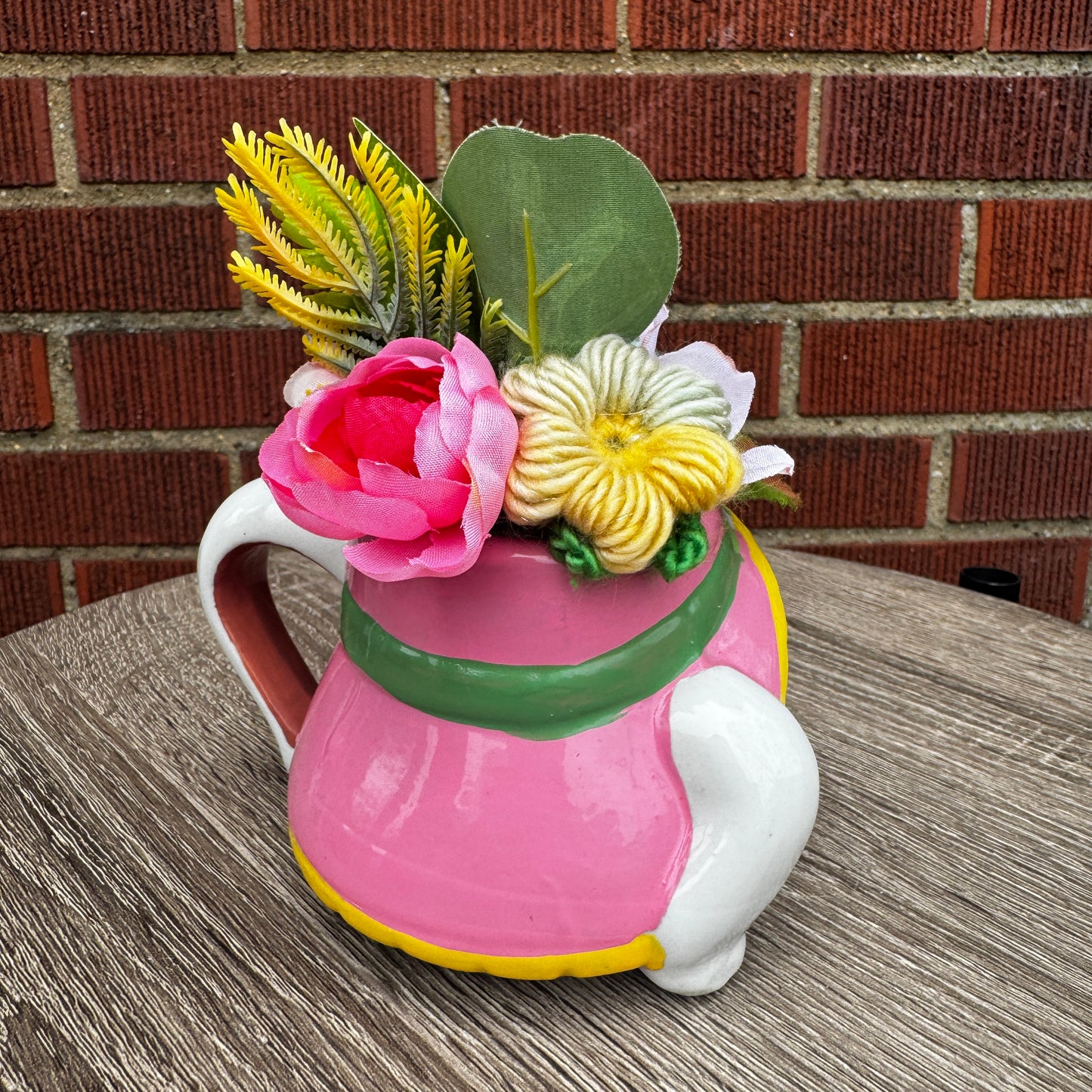 Vintage Bunny Rabbit Mug Bouquet