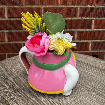 Vintage Bunny Rabbit Mug Bouquet