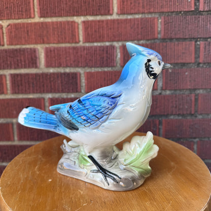Vintage Lefton Blue Jay Planter