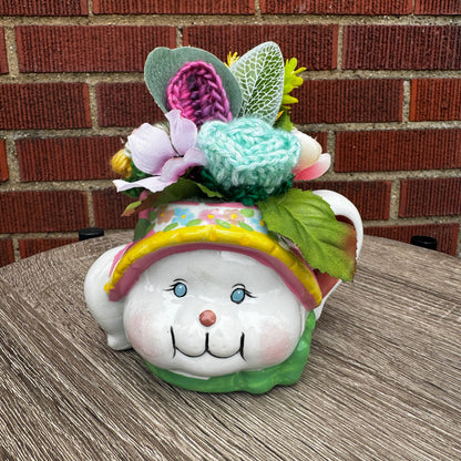Vintage Bunny Rabbit Mug Bouquet