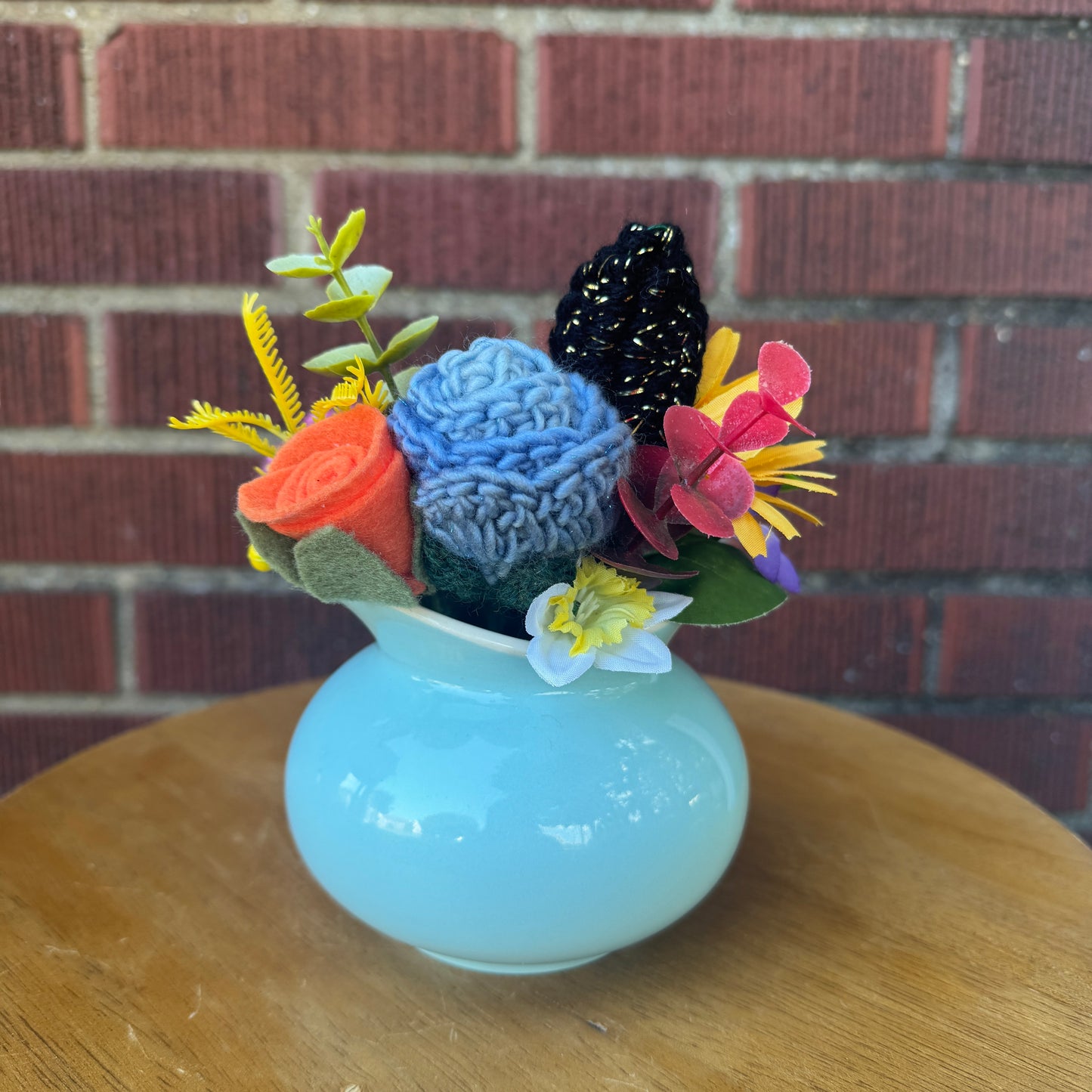 Light Blue 80s Art Deco Bouquet