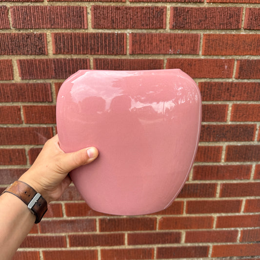 Vintage 80s Mauve Vase