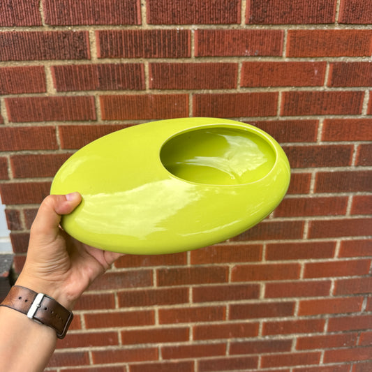 Lime Green MCM Style Planter