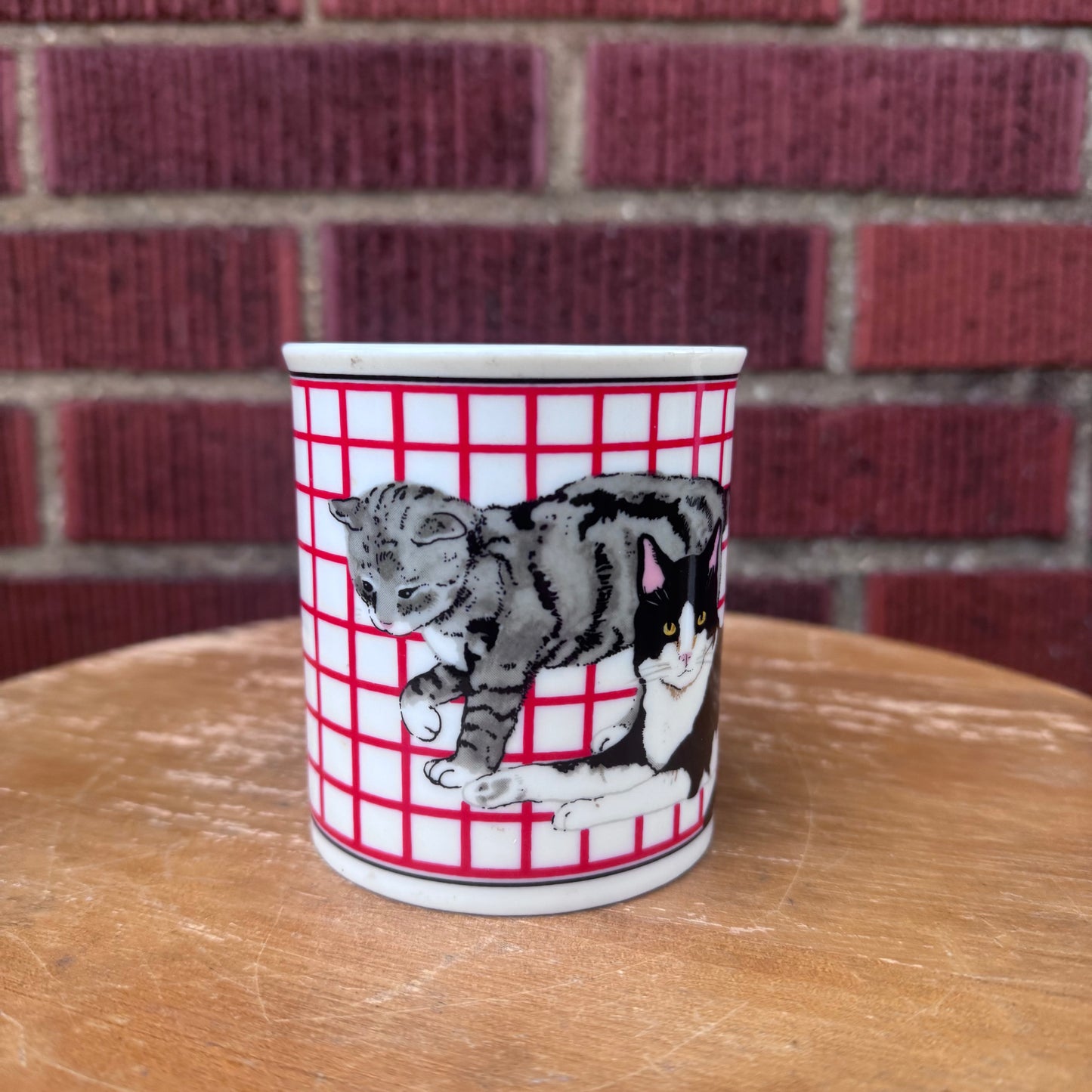 Vintage Tabby Cat Kittens Coffee Mug