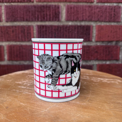 Vintage Tabby Cat Kittens Coffee Mug