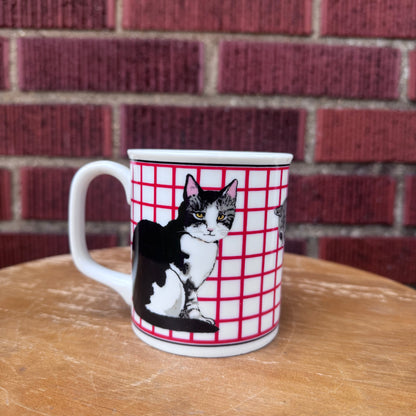 Vintage Tabby Cat Kittens Coffee Mug