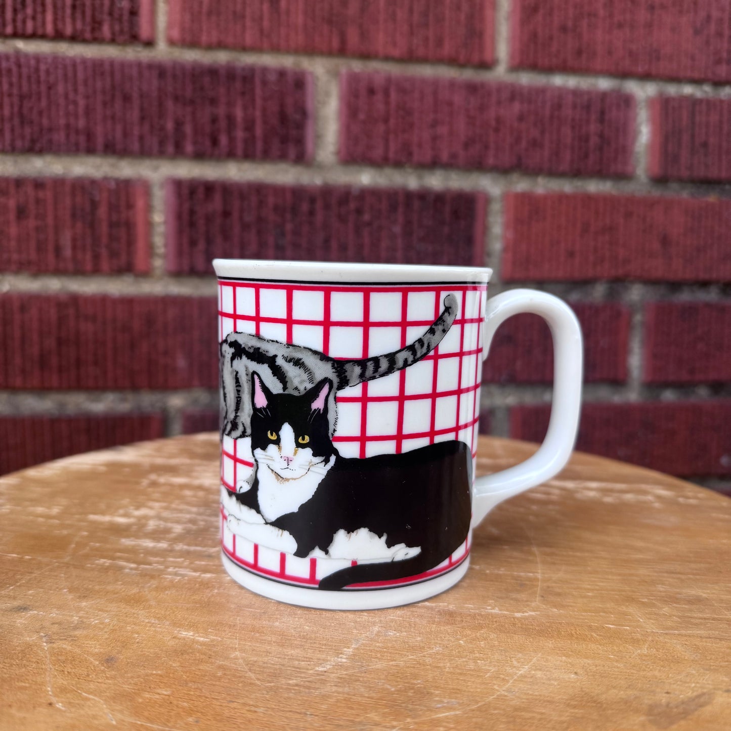 Vintage Tabby Cat Kittens Coffee Mug