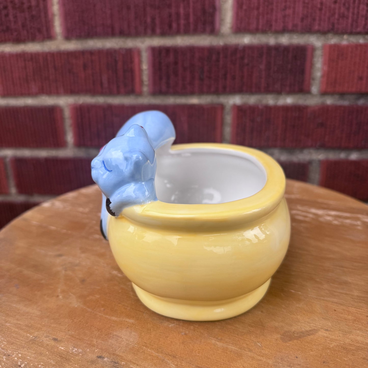 Sleeping Cat Ceramic Planter