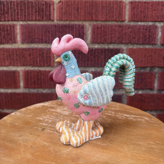 Colorful Rooster Candle Holder