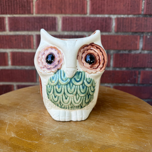 Handmade Owl Vase