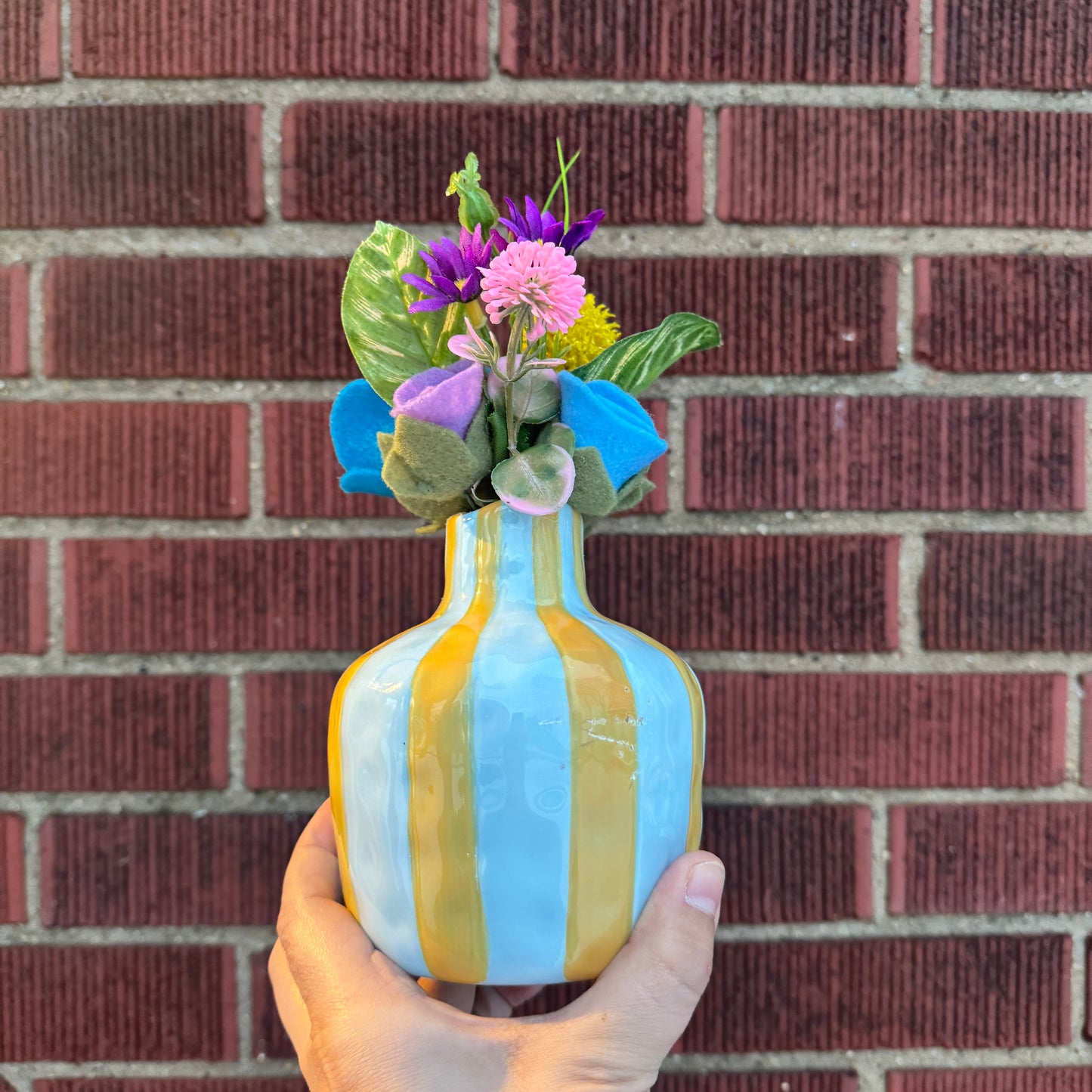 Blue & Orange/Yellow Bouquet