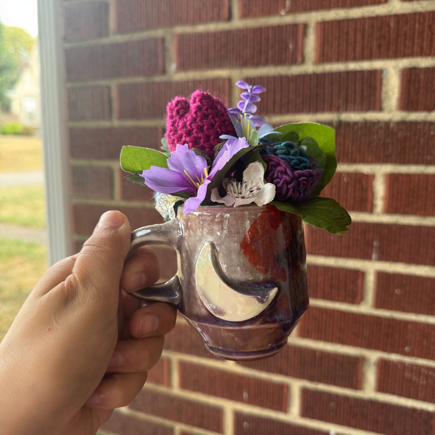 Handmade Moon Pottery Mug