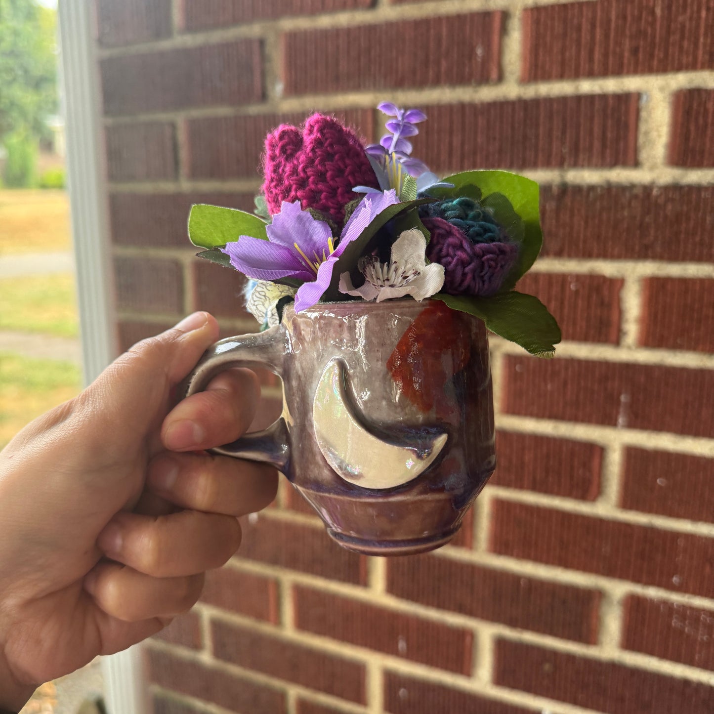 Handmade Moon Pottery Mug