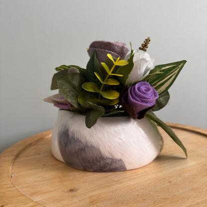 Vintage Cat Planter Bouquet