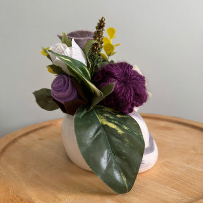 Vintage Cat Planter Bouquet