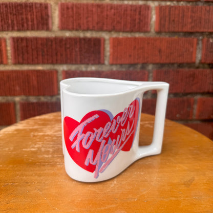 Vintage 1980s Avon "Forever Yours" Heart Shaped Mug