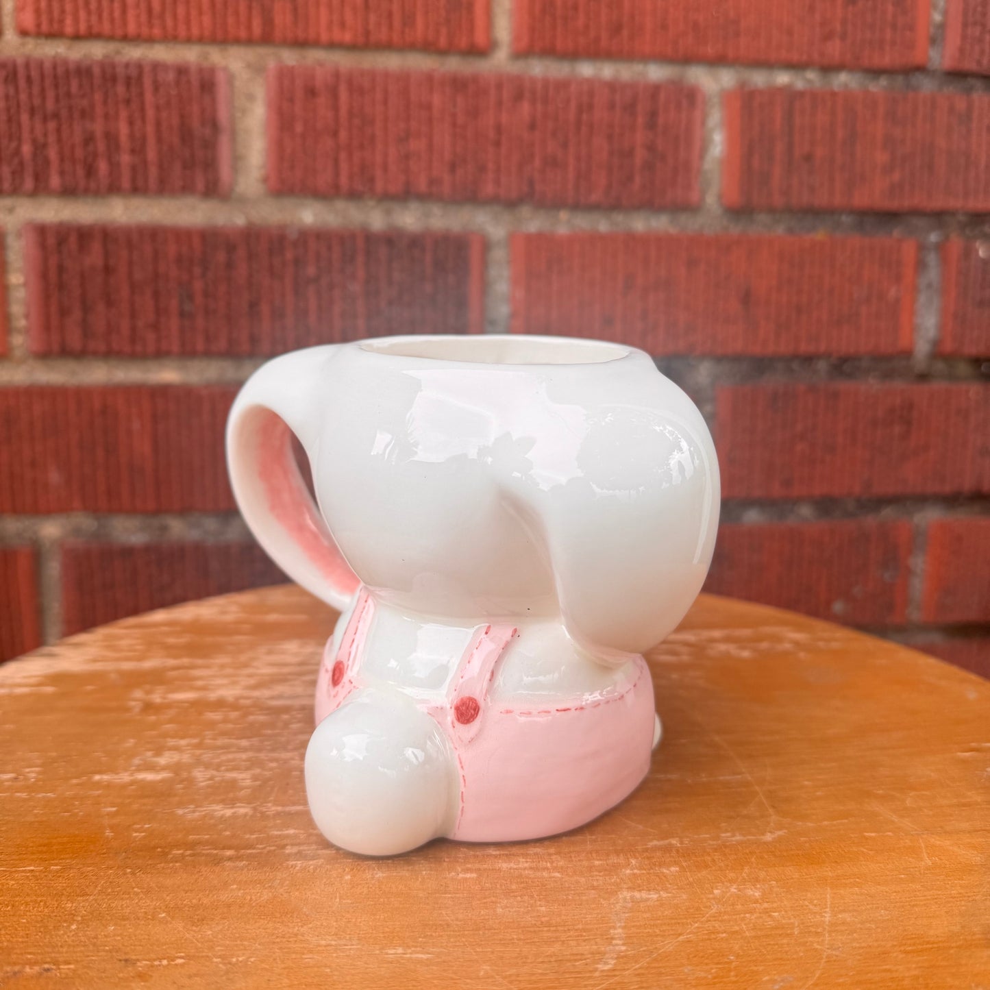 Vintage Hand-Painted Ceramic Bunny Mug "Stephanie"