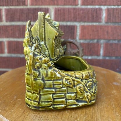Vintage Shawnee Pottery Grist Mill Planter