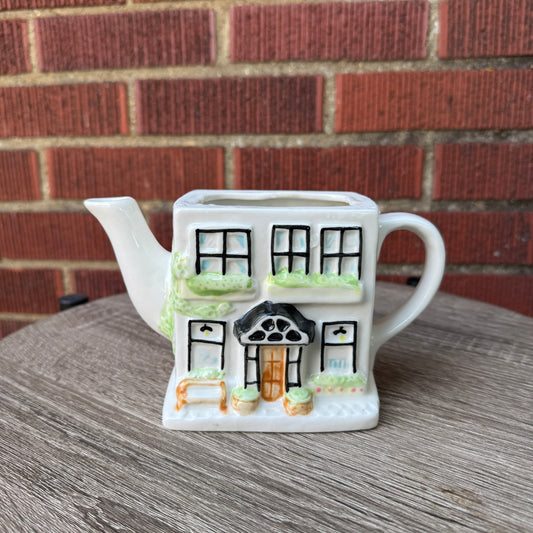 Vintage Ceramic Cottage Teapot