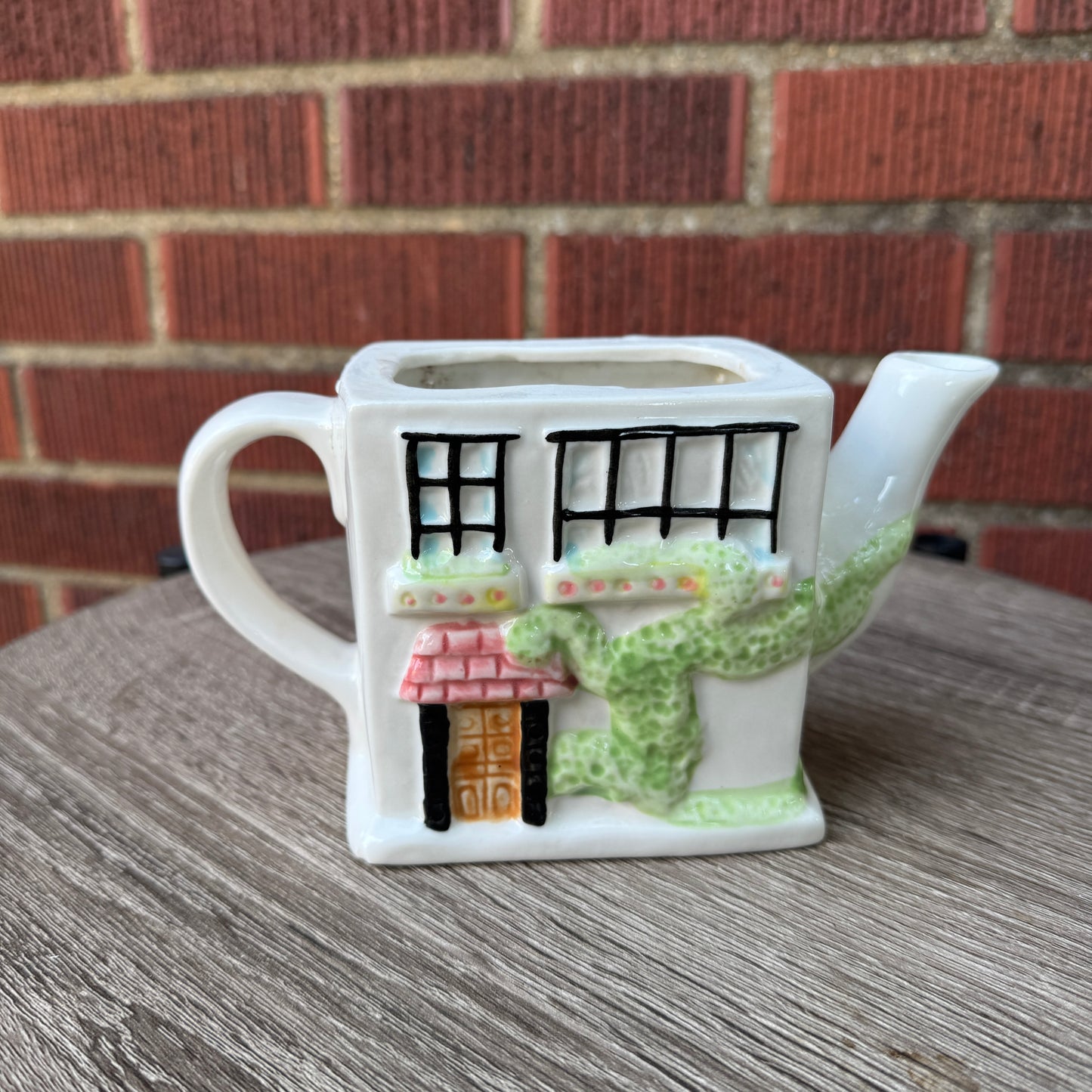 Vintage Ceramic Cottage Teapot