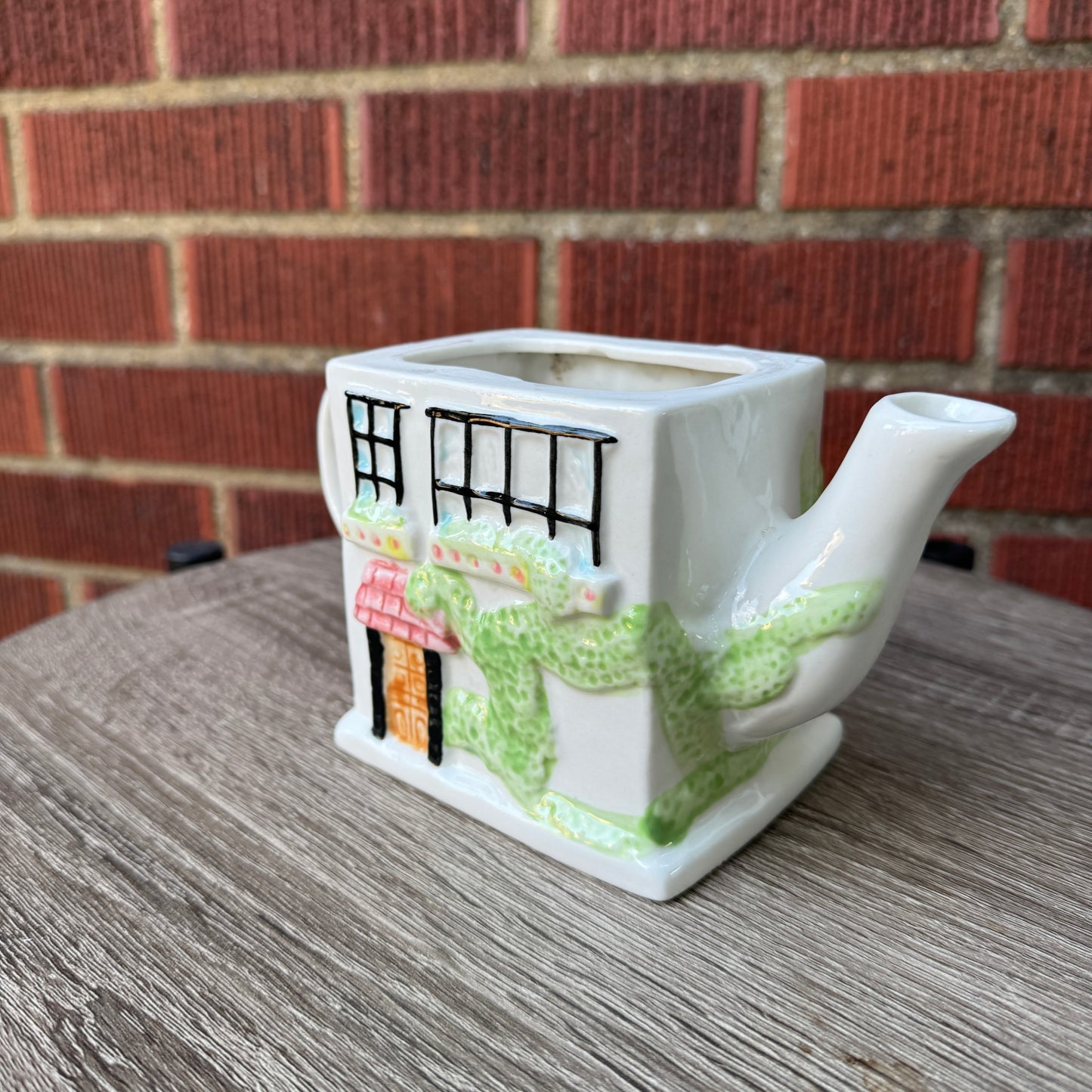 Vintage Ceramic Cottage Teapot