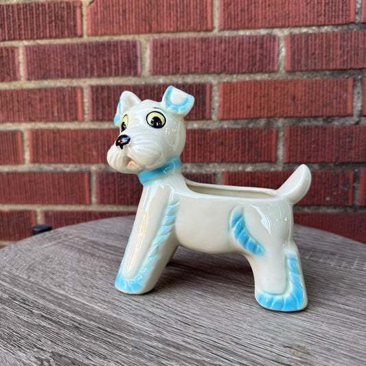 Vintage Ceramic Dog Planter