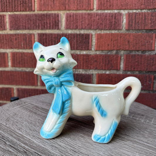 Vintage Ceramic Cat Planter