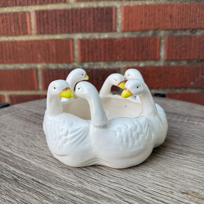Ceramic Swan Bowl/Planter