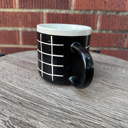 Black & White Striped Mug