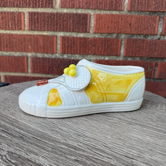 Vintage Tennis Shoe w/ Racket Planter