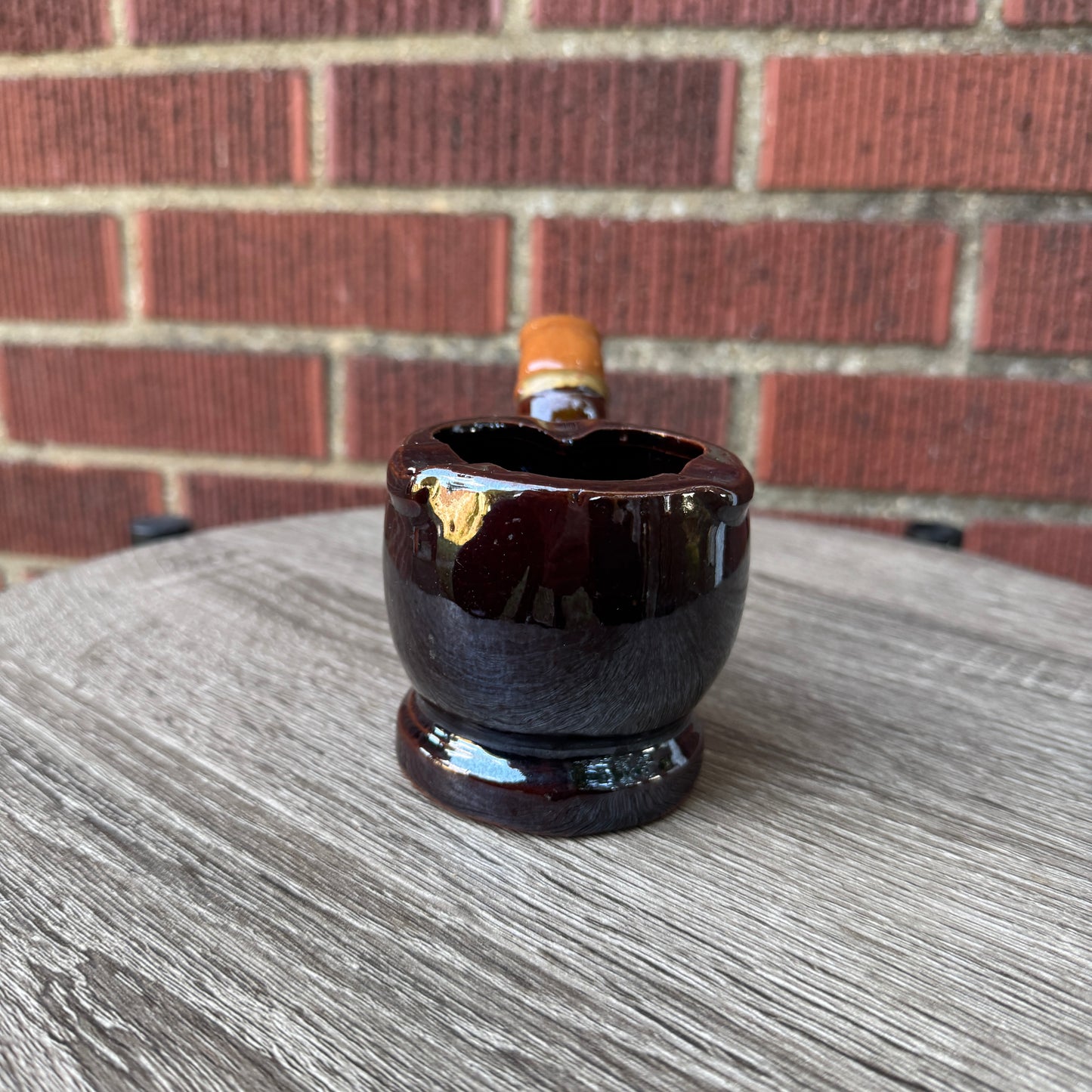 Vintage Ceramic Pipe Shaped Planter/Ashtray