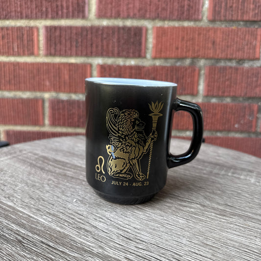 Vintage Anchor Hocking Zodiac Leo Mug