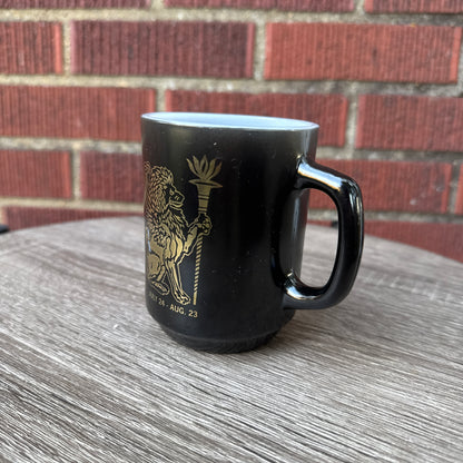 Vintage Anchor Hocking Zodiac Leo Mug