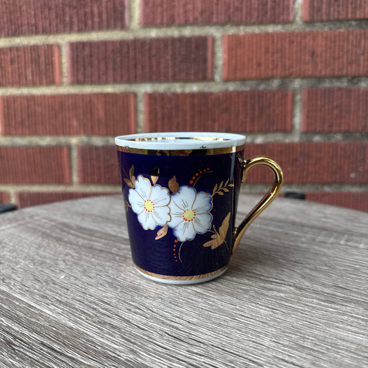 Vintage Cobalt Blue Tea Cup